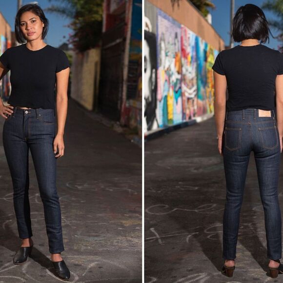 3sixteen Selvedge Denim Women’s Skinny Fit Jeans 66BSP 29x34 Self Edge - Picture 1 of 14